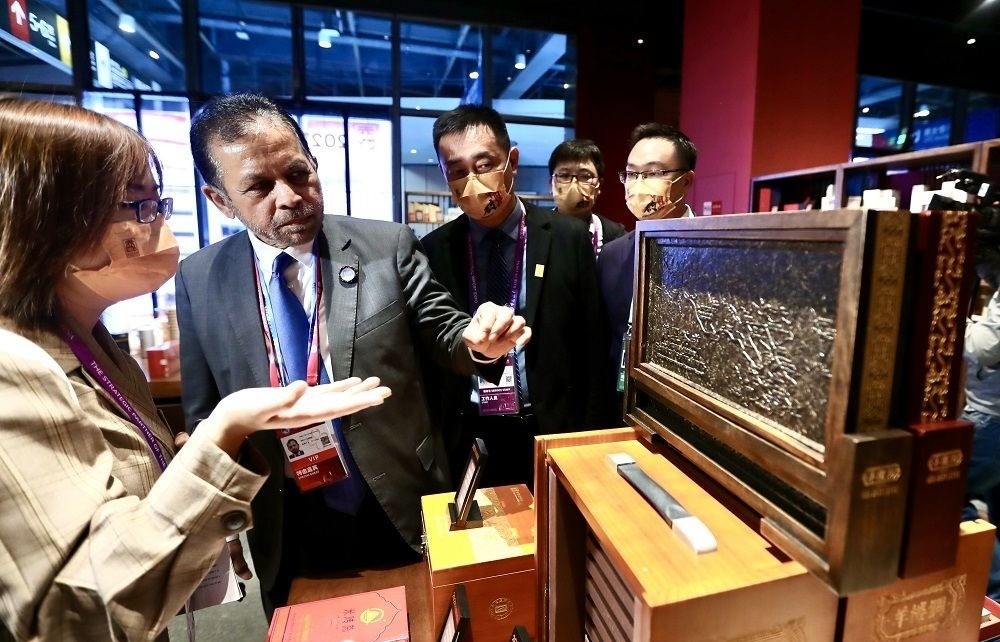 进博会湖北赤壁青砖茶国际体验馆